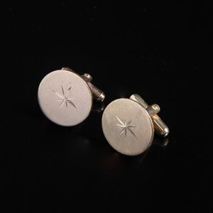 Vintage STARBURST Gold Tone Cufflinks